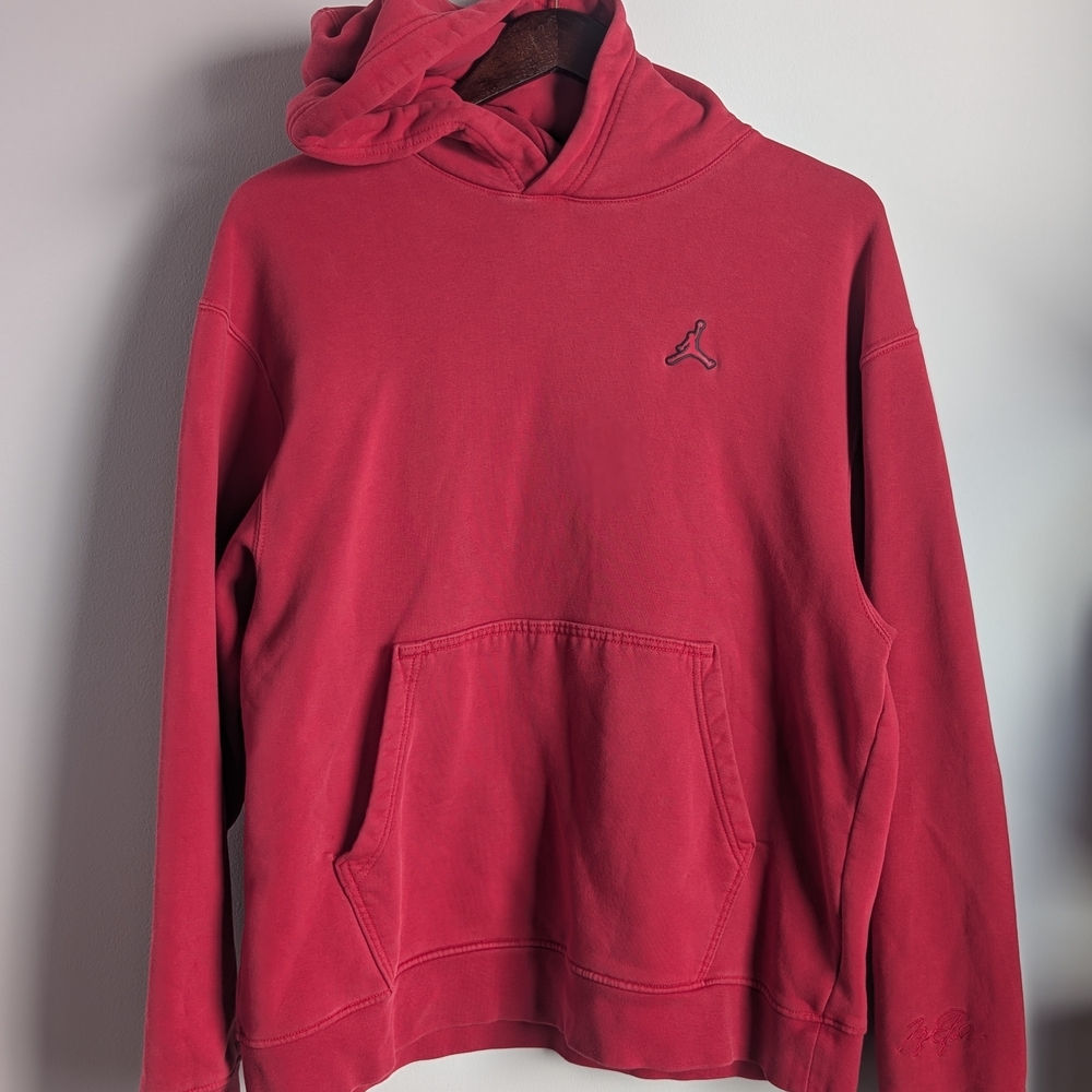 Nike Red Hoodie with Embroidered Logo